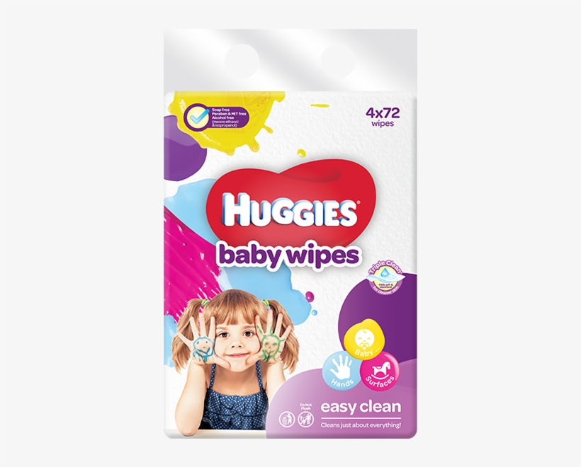 Huggies Easy Clean Baby Wipes, transparent png download
