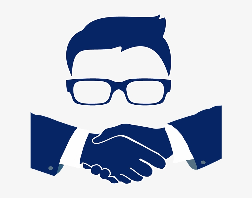 Shake Hand Png Blue, transparent png download