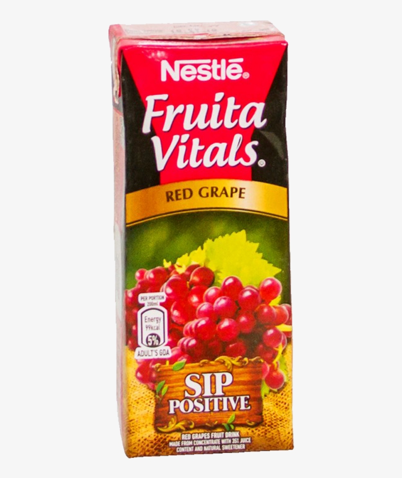 Nestle Juice Fruita Vitals Red Grapes 200 Ml Nestle PNG Image