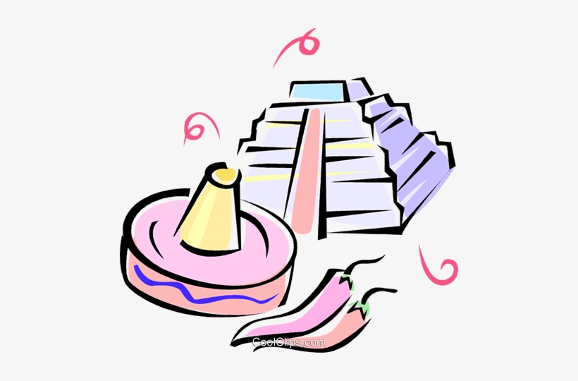 Aztecs, Mexican Pyramids, Hot Peppers Royalty Free, transparent png download