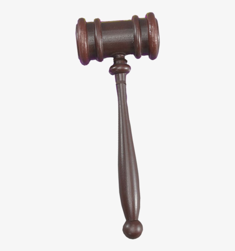 Judge's Gavel Hammer - Brown Judges Hammer Gavel Court Room 'order' Fancy, transparent png download