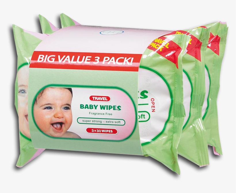 Health & Beauty Baby Wipes 3×30 Travel Packadmin2017 - Health & Beauty Baby Wipes 3x30 Travel Pack, transparent png download