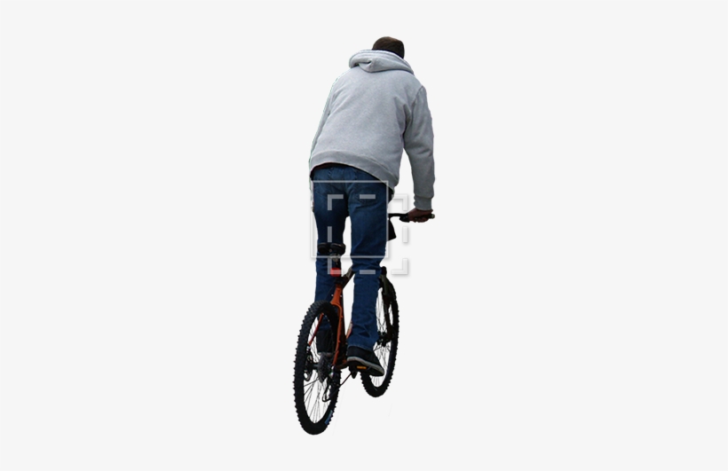 Bike Riding Away - Lucidbrake Bicycle Brake Light, transparent png download