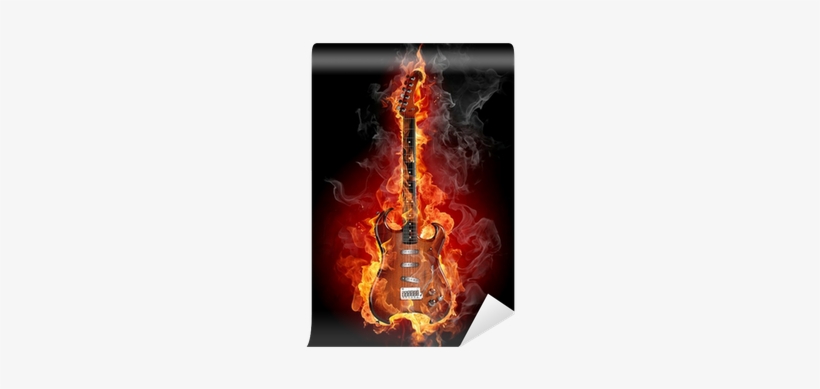 Flaming Guitar, transparent png download