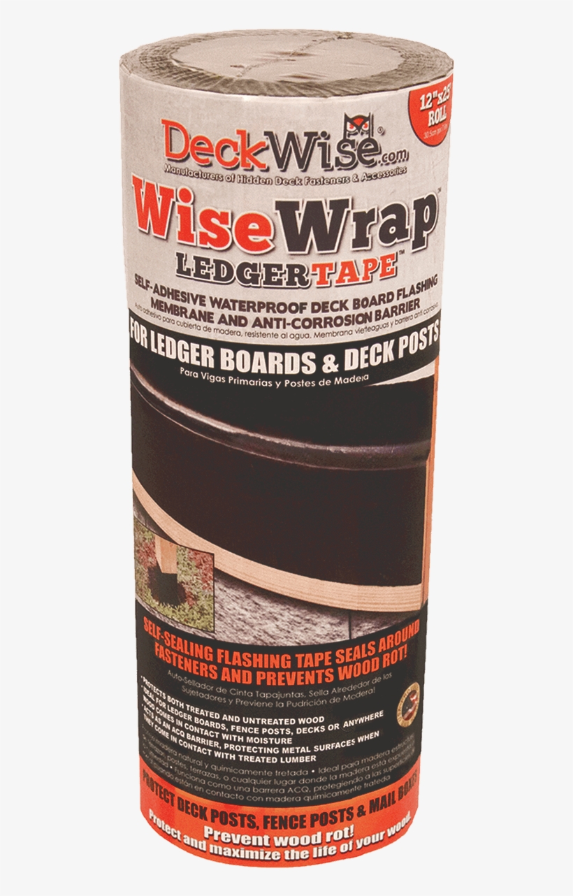 Roll Of Deckwise® Wisewrap Ledgertape® - Deckwise Wisewrap Ledger Tape, Self Adhesive Deck, transparent png download