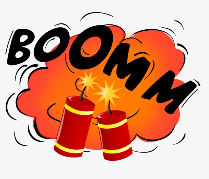 La Vente De Pétards Et De Feux D'artifice Est Interdite - Explosion Onomatopoeia, transparent png download