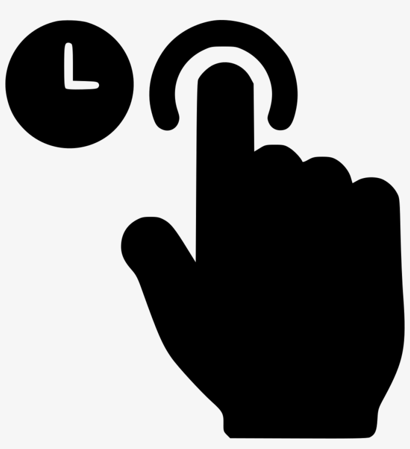 Click And Hold Comments - Cursor Finger Mouse Click, transparent png download