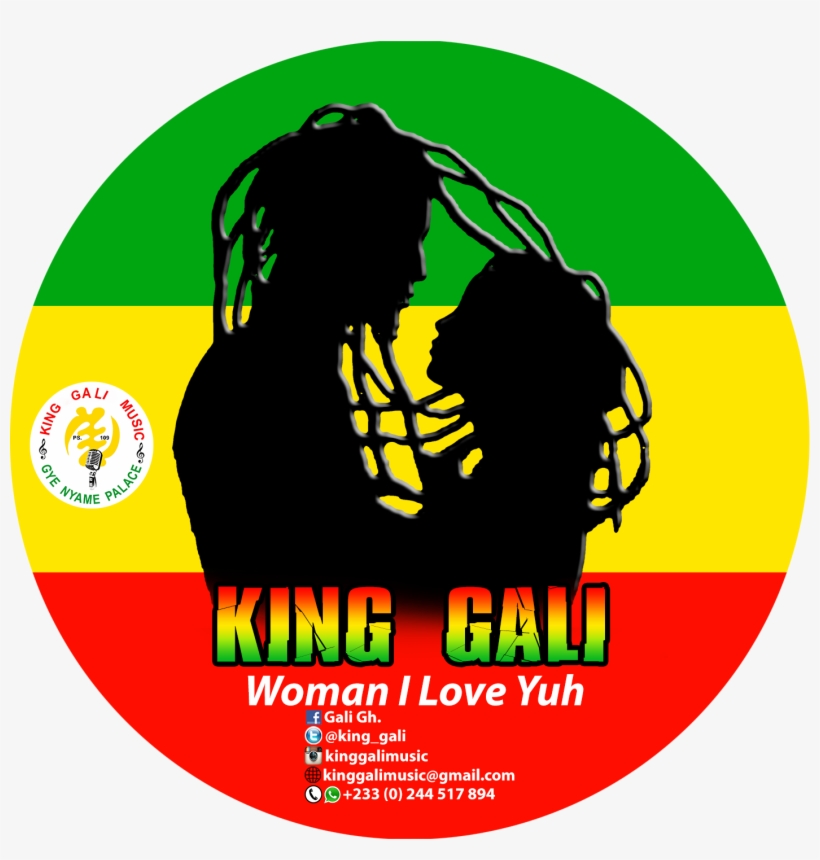 Woman I Love You [download Music] - Ghana Round Flag, transparent png download