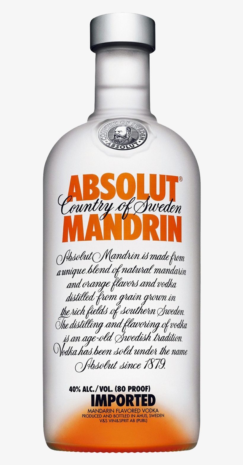 Absolut Mandrin - Absolut Mandrin Flavoured Vodka, transparent png download