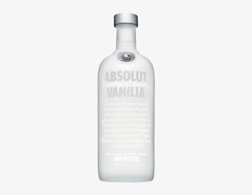 Absolut Vanilia 750ml - Absolut Vanilia Flavoured Vodka, transparent png download