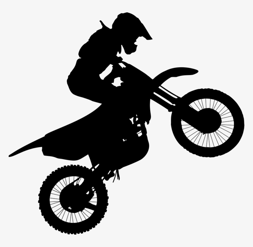 Motorcycle Bicycle Bike Boy Male Man Motocross - Motocross Png, transparent png download