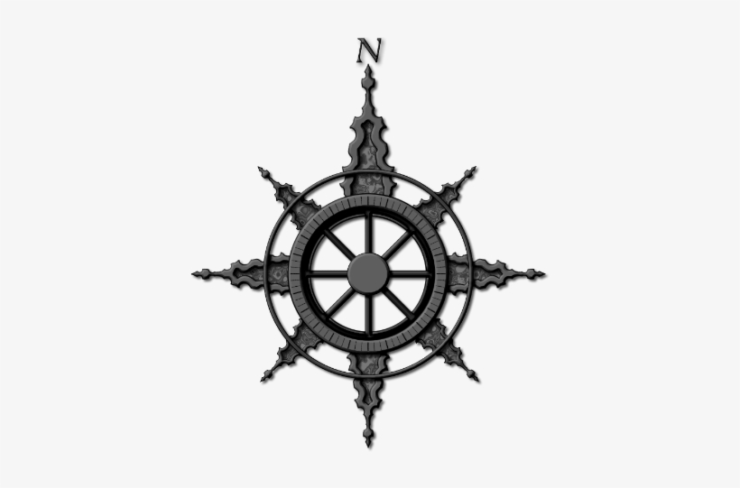 Antique Compass Drawing Png - Clip Art, transparent png download