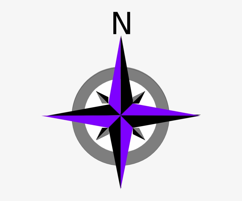 Direction Clipart Compass Rose - Blue Compass Rose, transparent png download