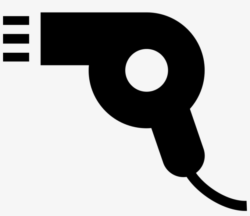 Hair Dryer Hairdryer Comments - Hairdryer Icon, transparent png download