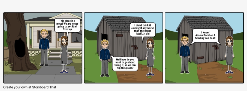 Adams Backhoe & Seeding - Comics, transparent png download