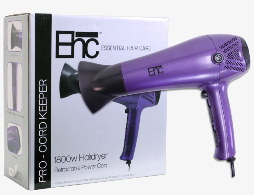 Pro-cord Keeper 1800w Hair Dryer - Ehc Procord Keeper 1800w Hairdryer, transparent png download