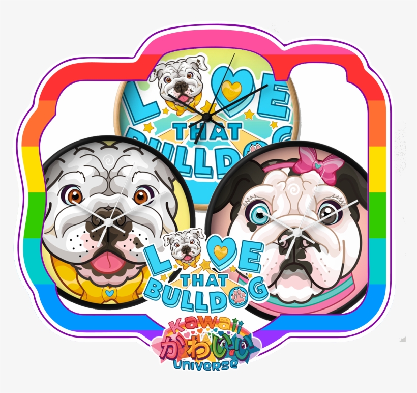 English Bulldog Clipart Kawaii - Clip Art, transparent png download