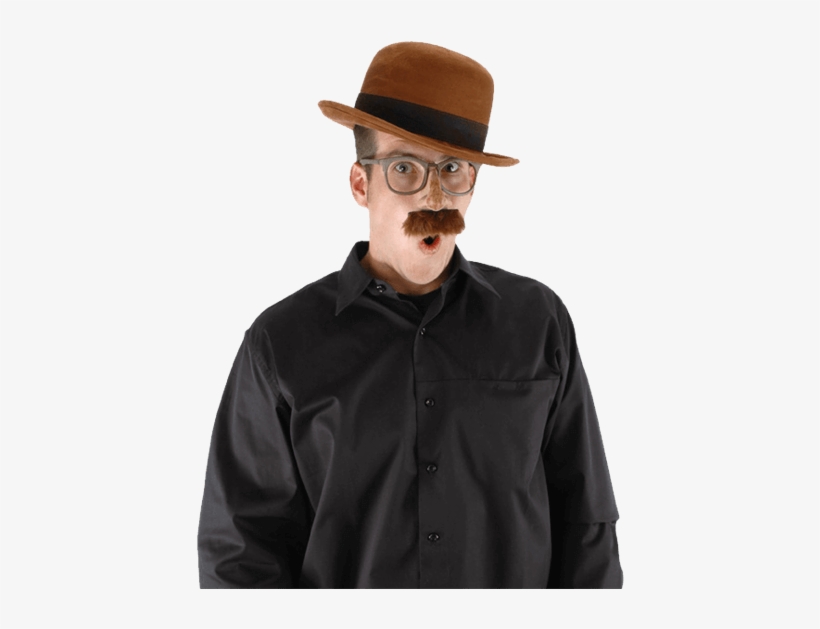 Brown Bowler Hat - Bowler Brown Hat, transparent png download