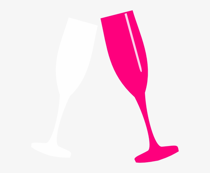 Red Glasses, Eye, Sunglasses Png Image And Clipart - Pink Champagne Glass Clip Art, transparent png download