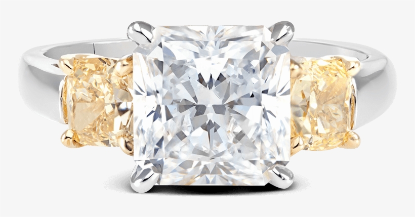 Asscher Diamond Cushion Diamonds Three Stone - Pre-engagement Ring, transparent png download
