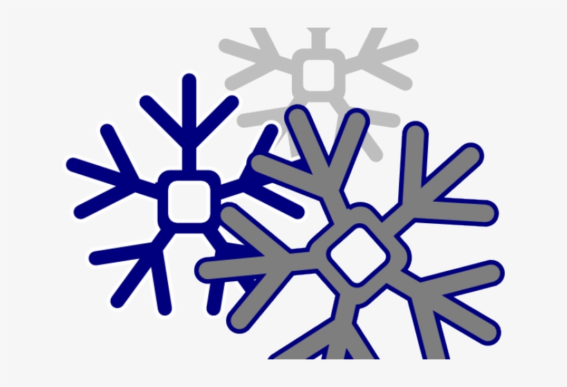 Snow Day Cliparts - Floco De Neve Preto E Branco Png, transparent png download