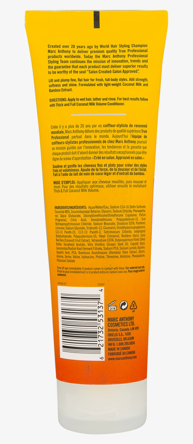 Marc Anthony True Professional Thick & Full Coconut - Sunscreen, transparent png download