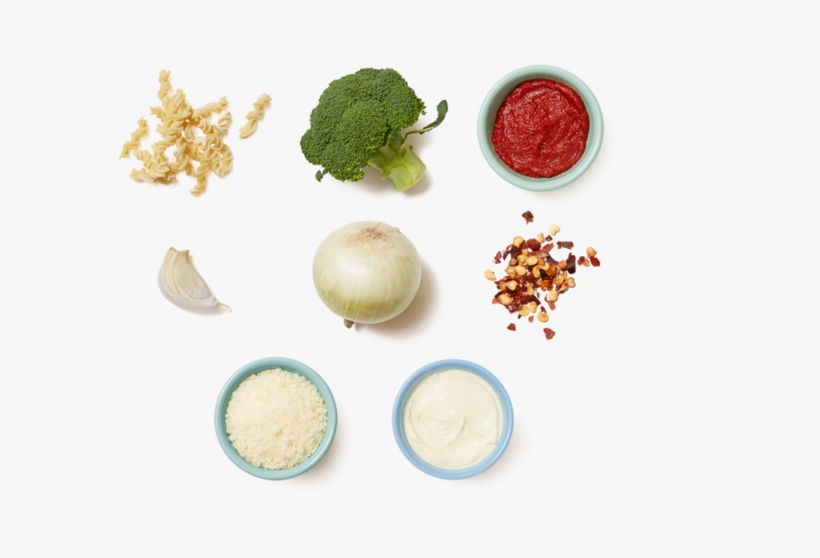 Fresh Fusilli & Broccoli With Tomato Sauce & Pecorino - Vegetable, transparent png download