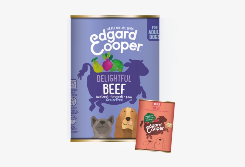 Edgard & Cooper Beef, Cranberry & Brocolli - Edgard Cooper Beef, Cranberry & Broccoli Gf Tin, transparent png download