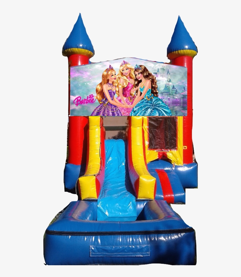Water Slide Castle Combo Front Jumper Barbie $200/day - Water Slide, transparent png download