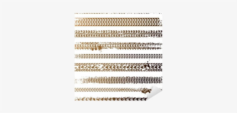 Dirty Tire Tracks Vector Illustration Sticker • Pixers® - Tire Tracks, transparent png download