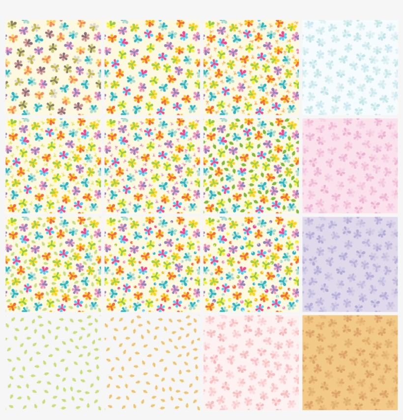 Summer Flower Seamless Pattern Cs By Dragonart - Padrão De Florinhas Postkarte, transparent png download