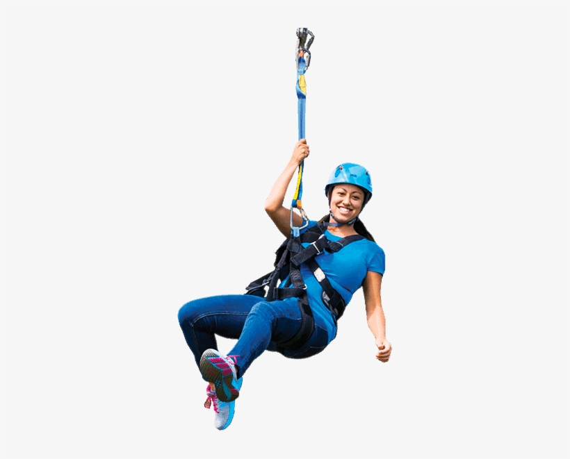 Zipline Girl - Beauty Woman Climber Transparent, transparent png download
