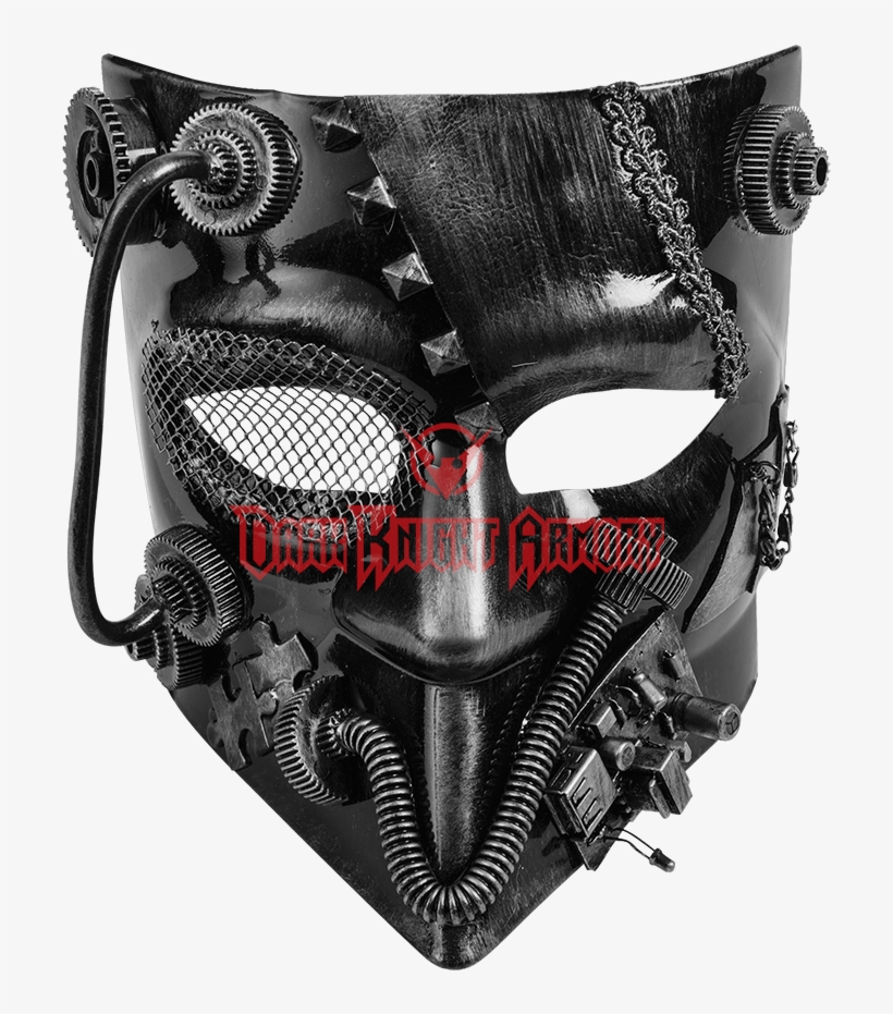 Silver Steampunk Jester Mask - Amazing Masquerade Masks For Men, transparent png download