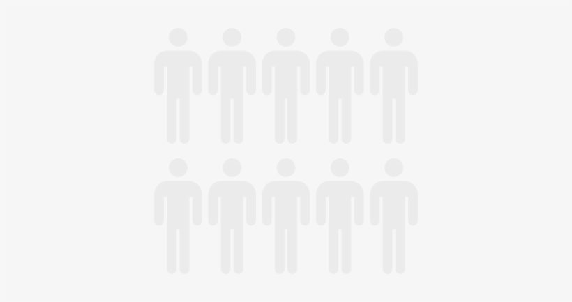 Ten People Black , Ten People Light Grey - Third Man Minimalist Poster, transparent png download