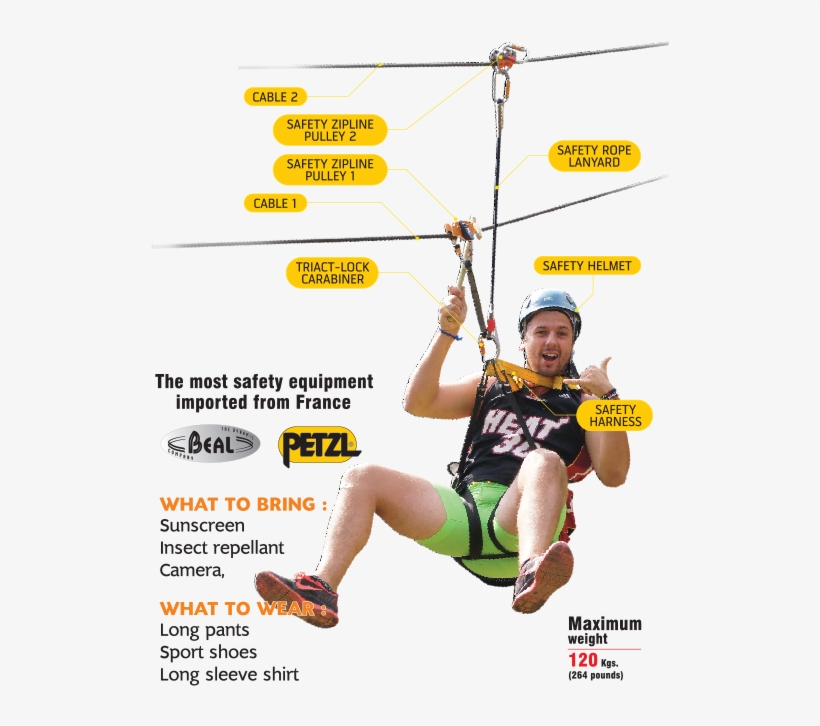 Safety - Petzl Zipline, transparent png download