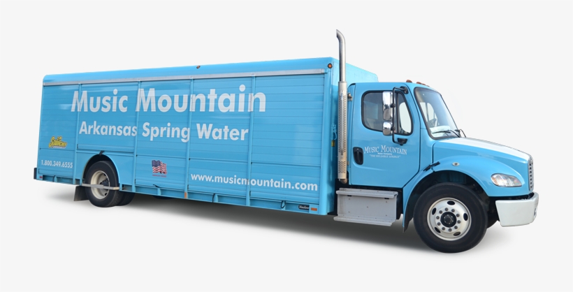 Music Mountain Water Truck - Trailer Truck, transparent png download