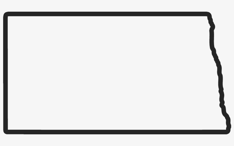 North Dakota Outline Rubber Stamp, transparent png download