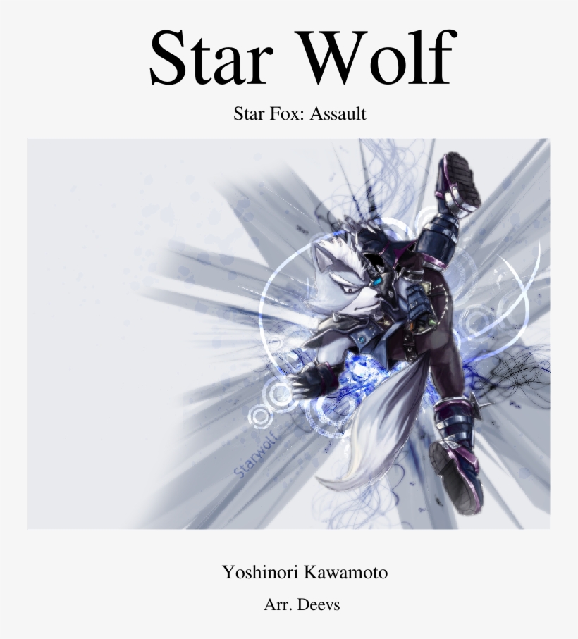 Star Wolf Sheet Music Composed By Yoshinori Kawamoto - Wolf Star Fox, transparent png download