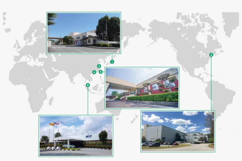 Various Business Bases Such As Development, Production - World Map, transparent png download