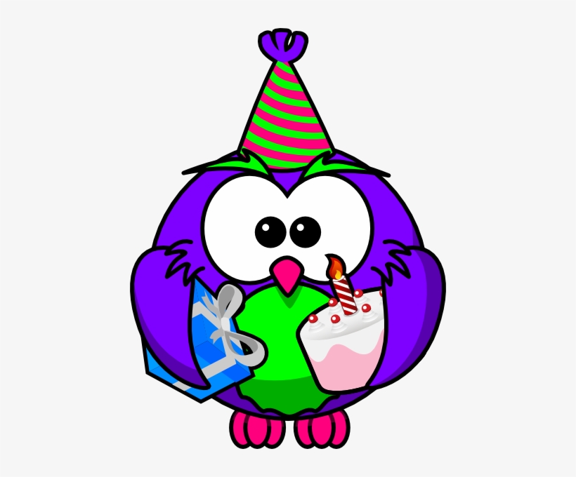 Owl Clip Art Birthday, transparent png download