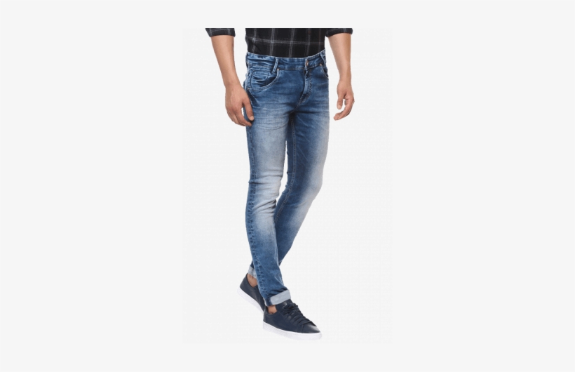 Buy Dark Blue Narrow Fit Jeans Online - Tartan, transparent png download