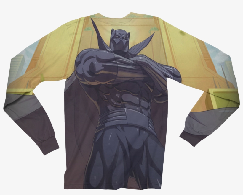 T'challa - Long-sleeved T-shirt, transparent png download