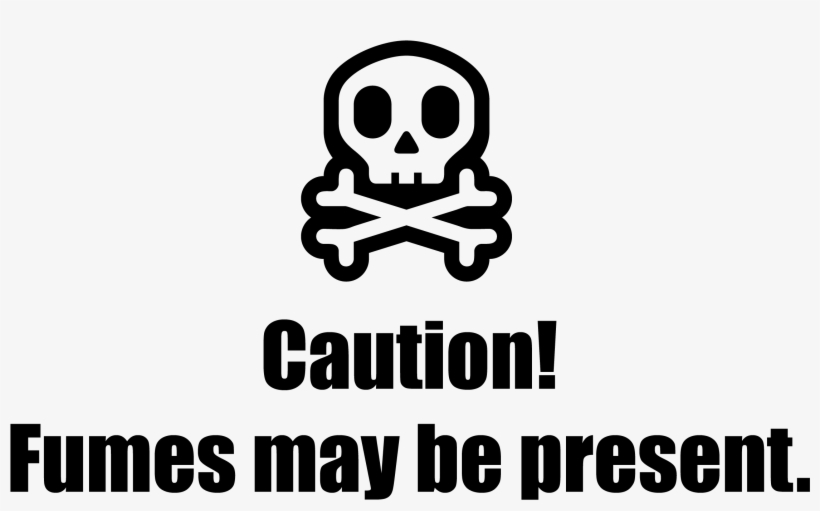 Fumes May Be Present - Skull, transparent png download