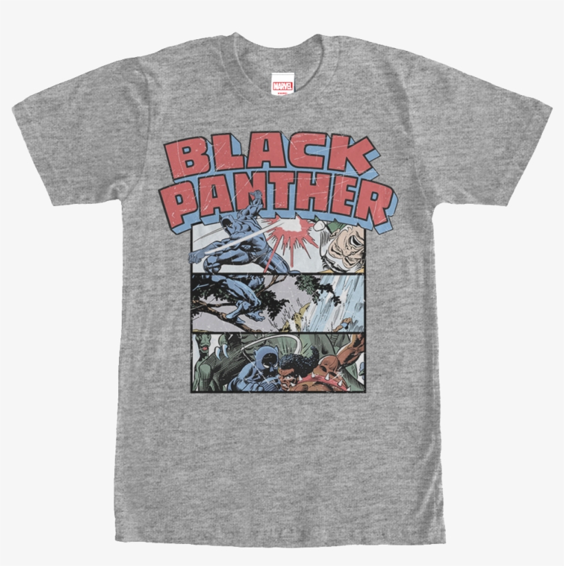 Collage Black Panther T-shirt - Mighty Thor T Shirt, transparent png download
