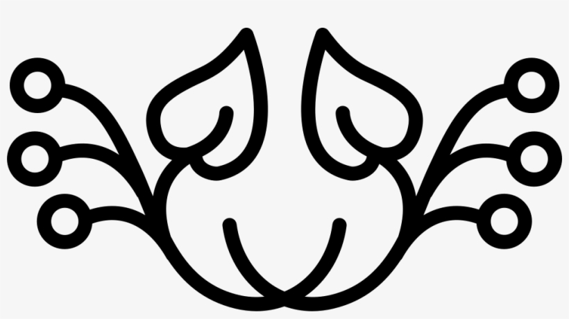 Floral Design Of Horizontal Symmetry Comments - Symmetrical Art, transparent png download