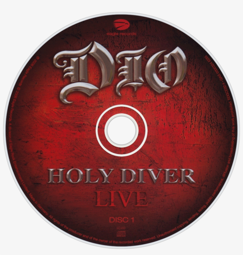 Dio Holy Diver Live Cd Disc Image - Dio Holy Diver Live Blu Ray, transparent png download
