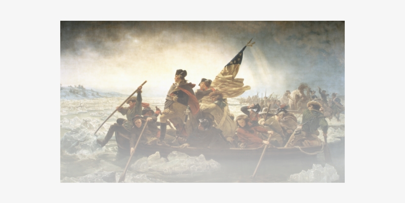 What Kind Of Art Did Artists In The American Revolution - George Washington Crossing The Delaware, transparent png download