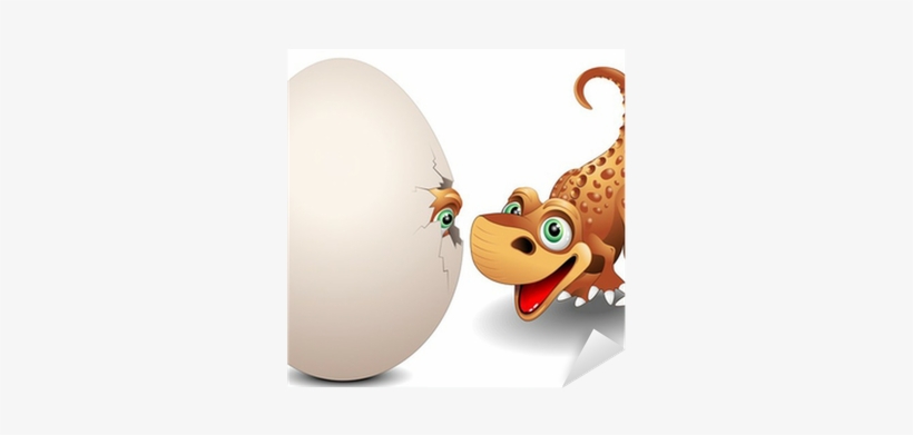 Dinosauro Cucciolo Con Uovobaby Dinosaur With Eggvector - Dinosaur, transparent png download