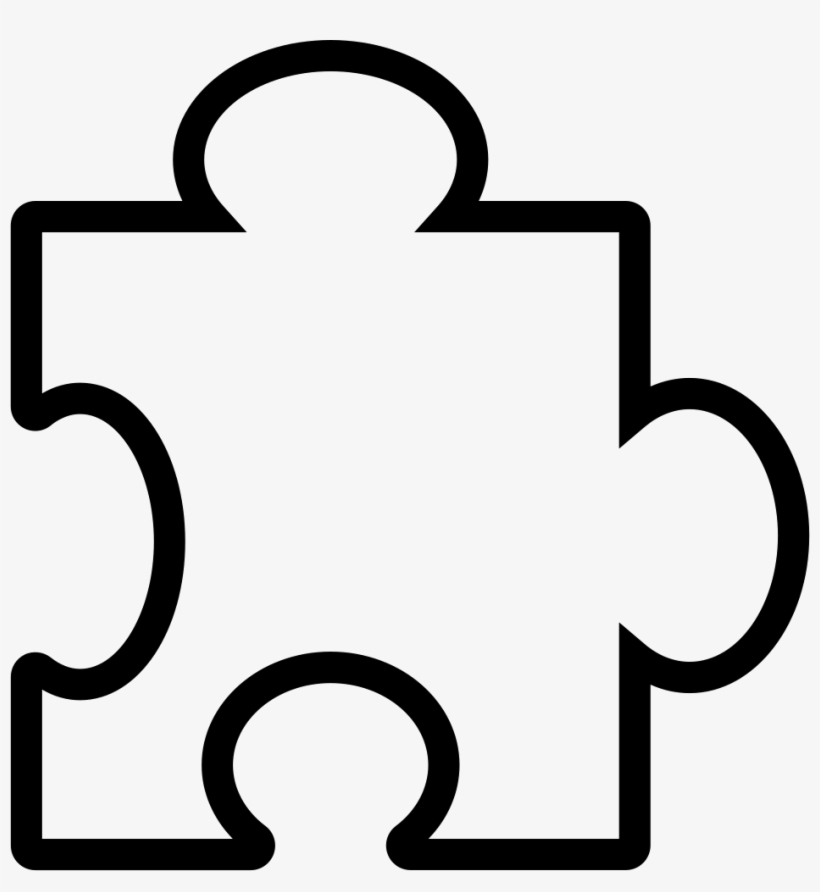 Puzzle Piece Outline - Morceau De Casse Tête, transparent png download