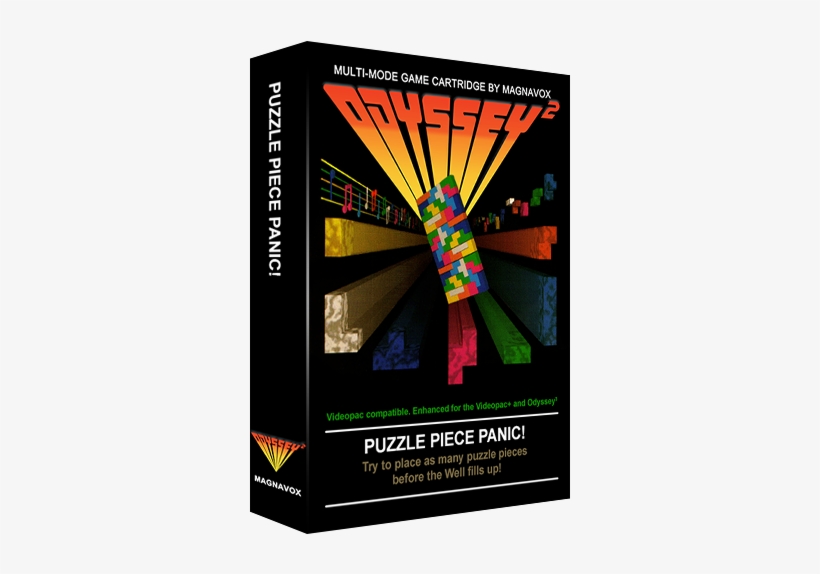 Back Puzzle Piece Panic - Odyssey 2 Hockey Soccer Game Inspired Retro Gaming, transparent png download